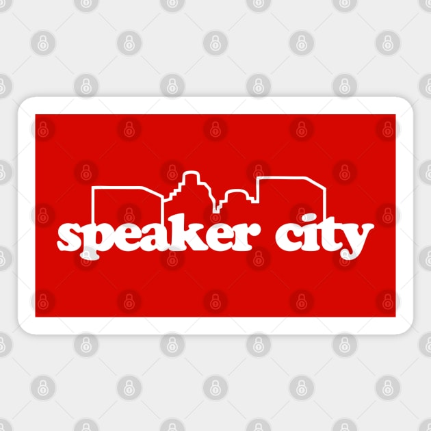 Speaker City Magnet by BarkeranArt